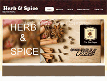 Tablet Screenshot of herbandspiceindia.com